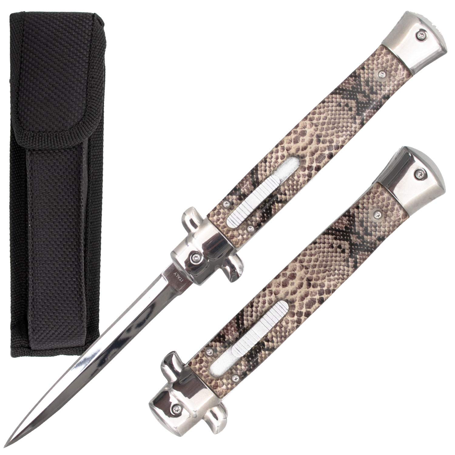 10 Inch Automatic OTF Switchblade Mob Monster Snake 2