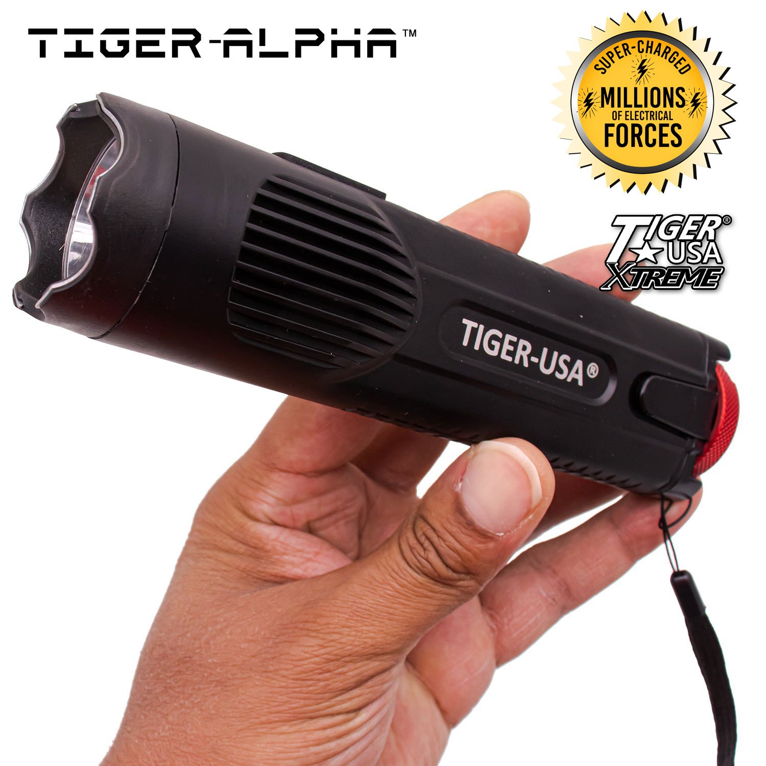 150 Mill V Tiger Alpha Tiger USA Xtreme Stun Gun Flashlight