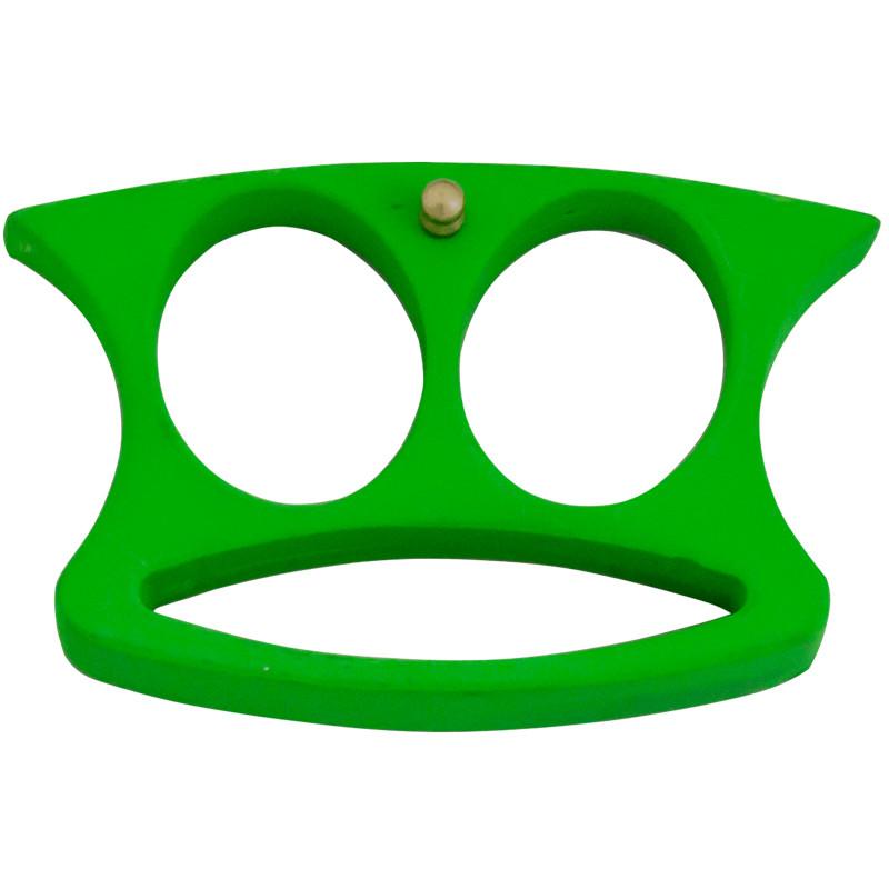 2 Finger Brass Knuckles, Toxic Green