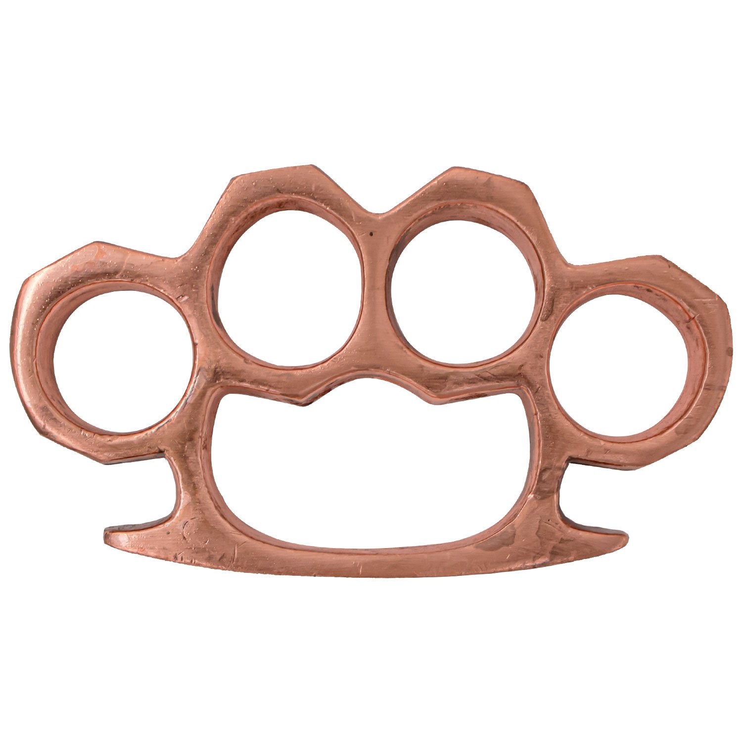 4.5 Inch Long Carbon Iron Solid Steel Knuckle Duster Copper