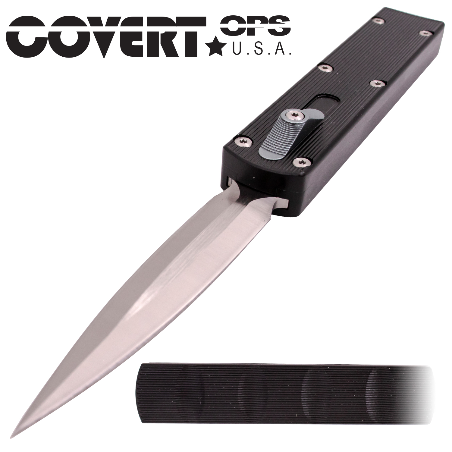 7 Inch Dagger Blade Automatic OTF Knife with Carrying Case