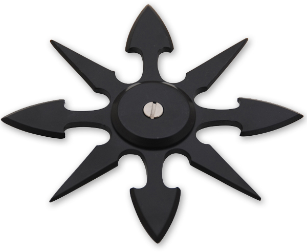 8 Blade Weighted star -Black FB0015-BK
