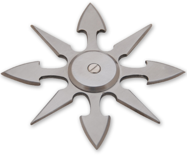 8 Blade Weighted star -Silver FB0015-SL