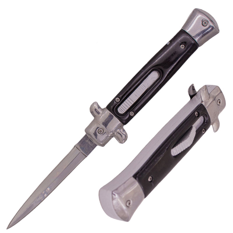 8.75 Inch Automatic OTF Switchblade Mini Mob Monster Black