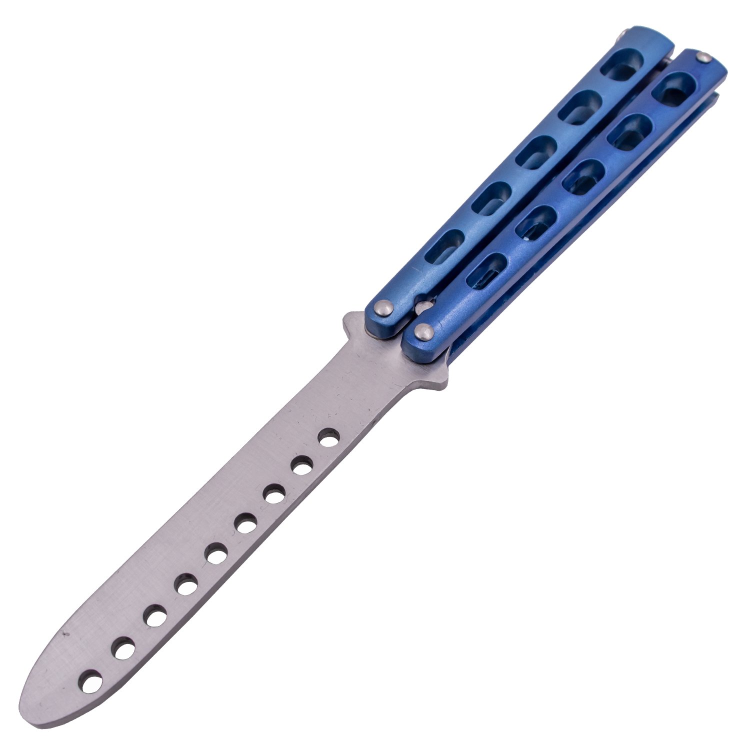 Tiger USA Butterfly Training Knife 440 Stainless 8.85 Inch   Blue Picture 1