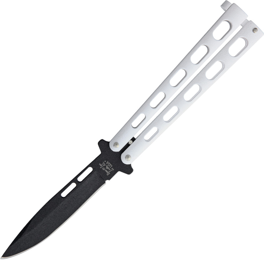 BC115W Bear & Son Butterfly Knife White