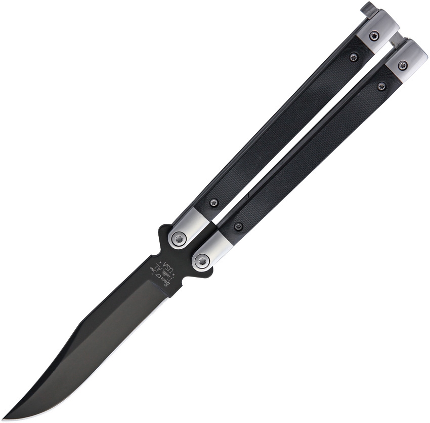 Butterfly Stainless Steel Black Blade G10 Handle 