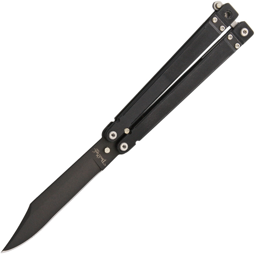 Butterfly Black Stainless Steel G10 Handle