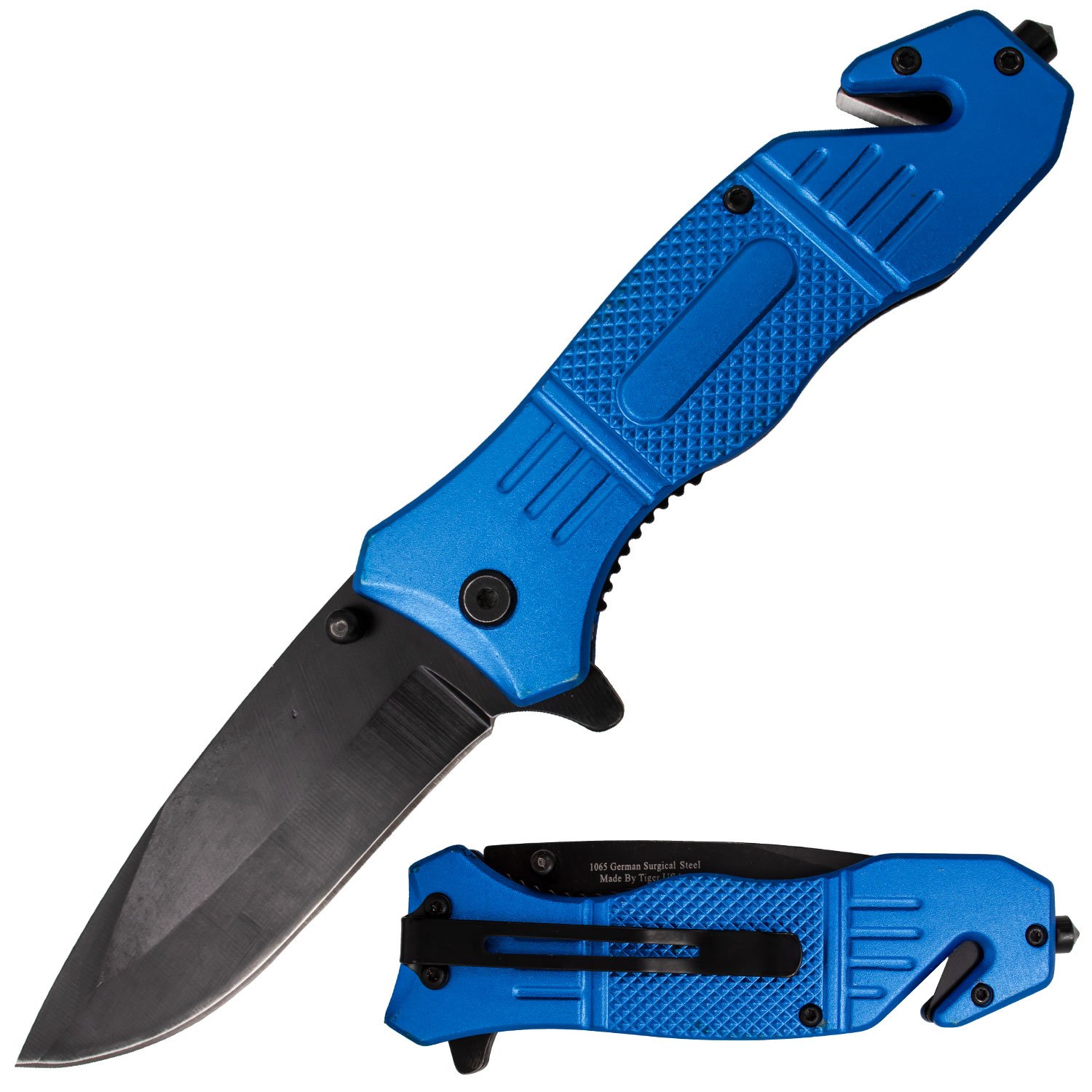 Blue Action Liner Lock DP Blade Knife