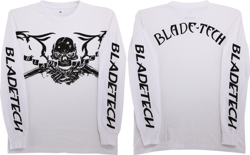 Blade Tech Skull T-Shirt White 0209033
