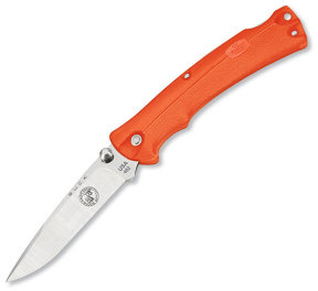 Folding BuckLite MAX Med., B&C Safety Orange Handle, Plain