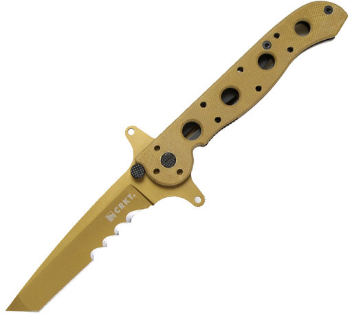 M16-13 Special Forces, Tan G10 Handle, Tanto, Combo CRM16-13DSFG