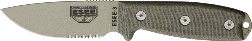 ESEE Model 3 Part Serrated 3SMDT