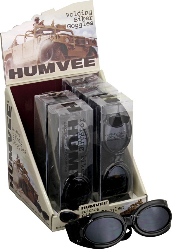 Humvee Biker Goggles-6 Pack DBGGL