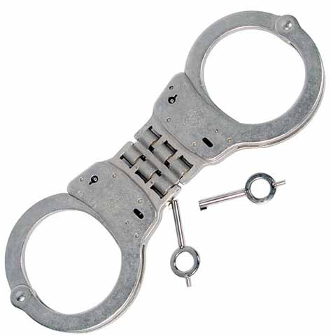Hinged Handcuff, Nickel, SWC300