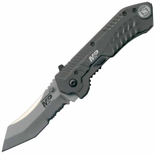 Military Police Magic Scoop Back Tanto, Serrated, SWMP2S