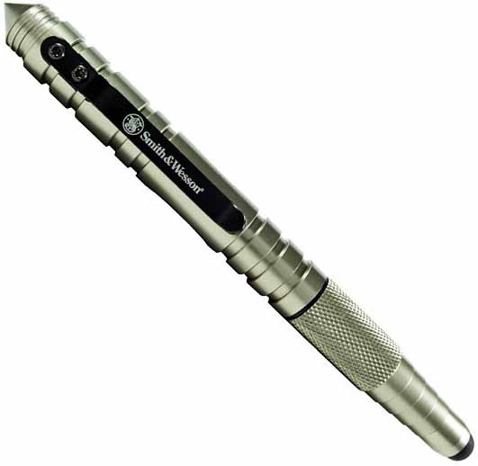Tactical Pen w/Stylus, Silver, SWPEN3S