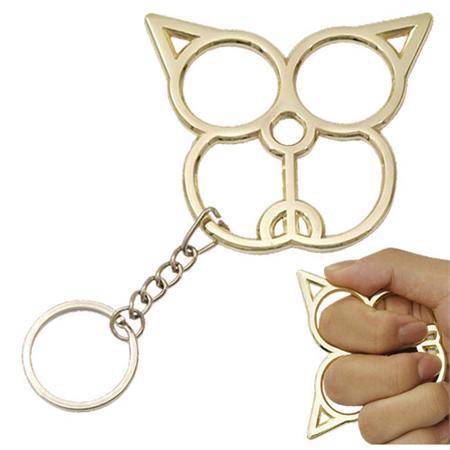 Prowler Brass Knuckle Keychain, Gold