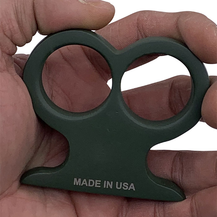 CI 220 TF GR 1 Cerakote Made in USA Two Finger Brass Knuckles Green