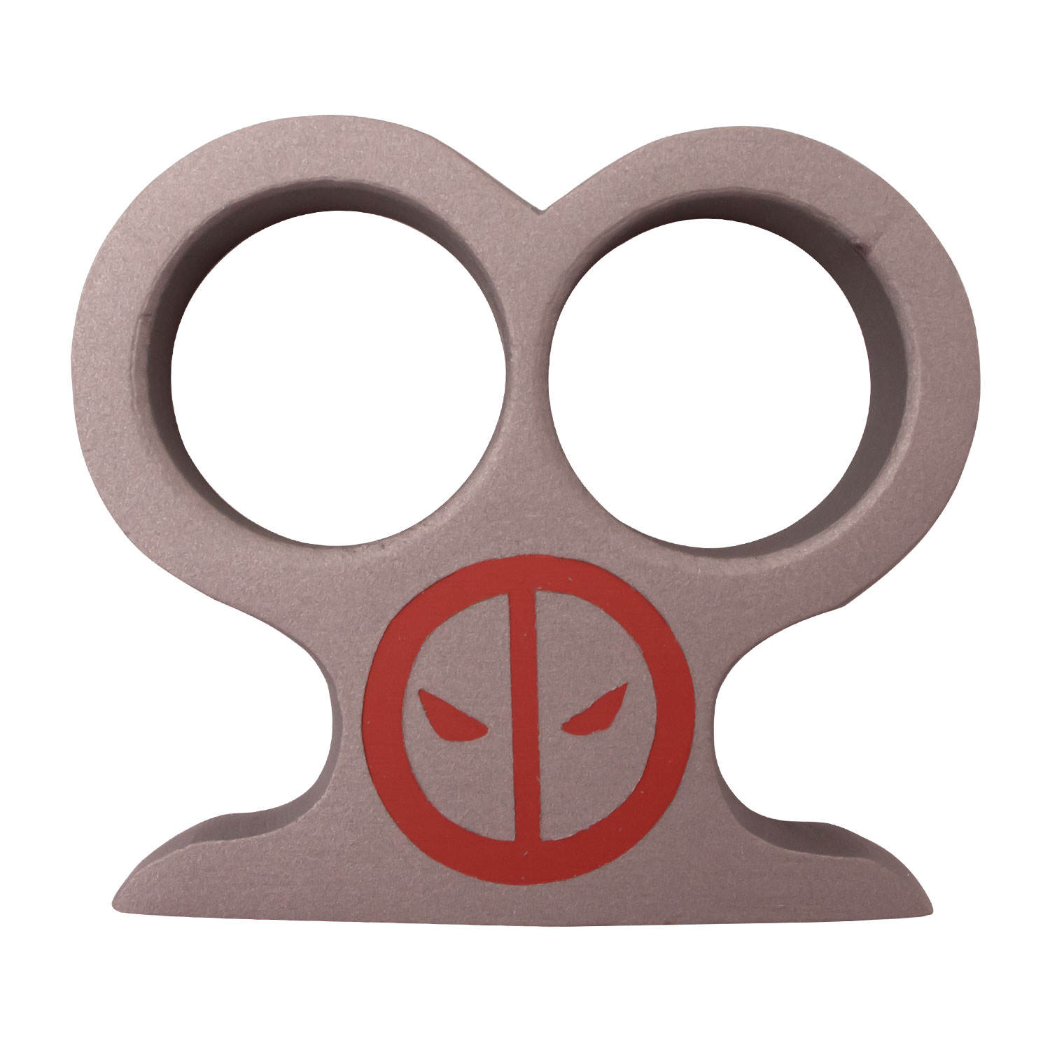 Cerakote Made in USA Two Finger Brass Knuckles Silver Deadpool