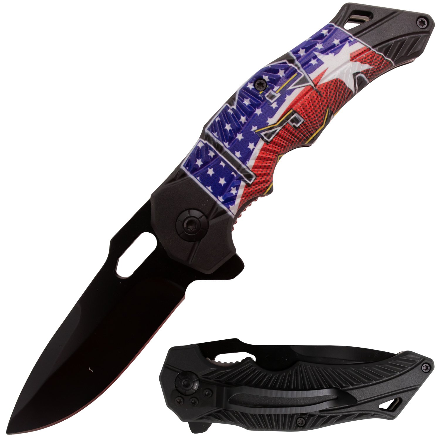 Feather Tiger USA Spring Assisted Drop Point USA USA USA