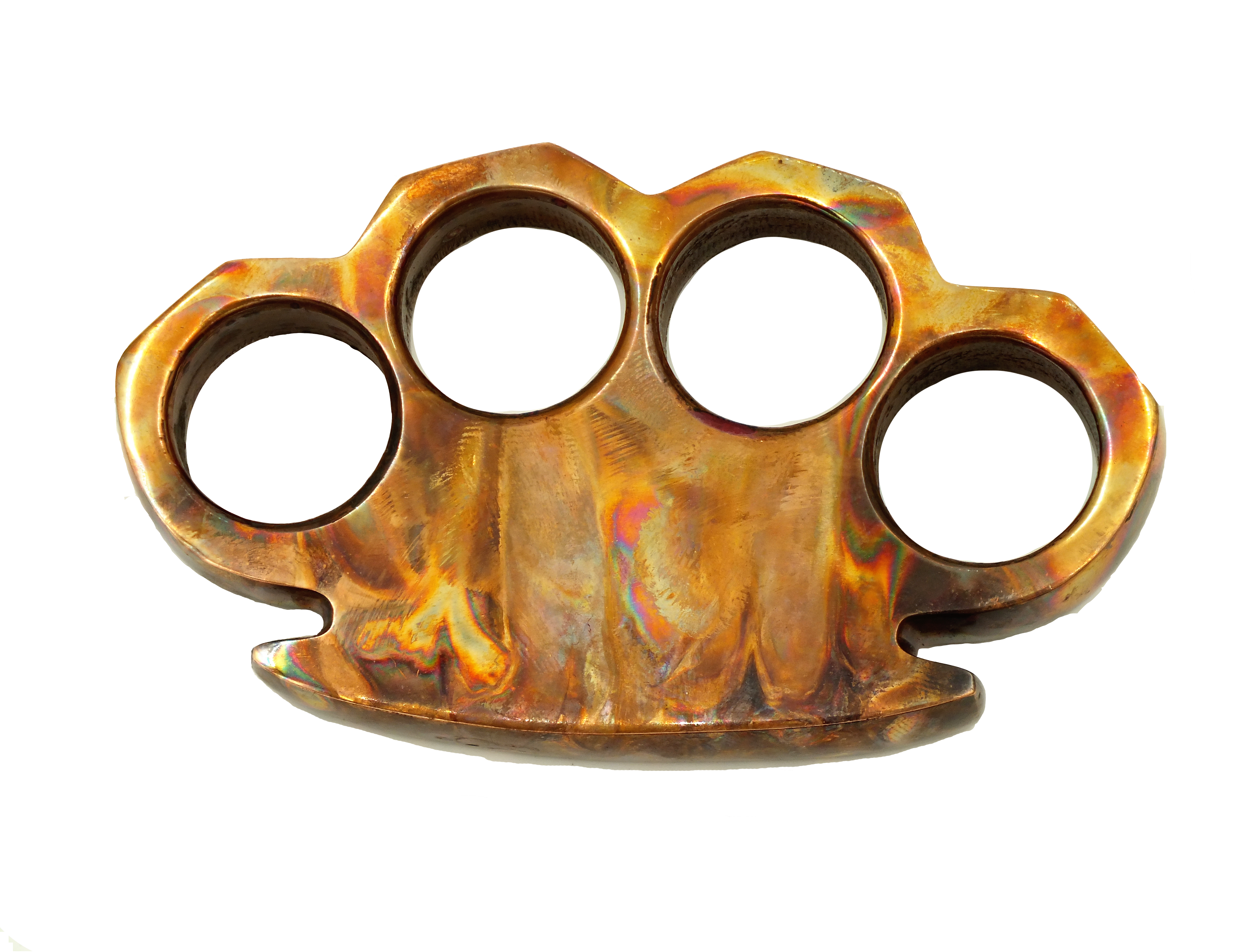 Forged In Flames Over 15 Ounces Solid Copper Knuckles