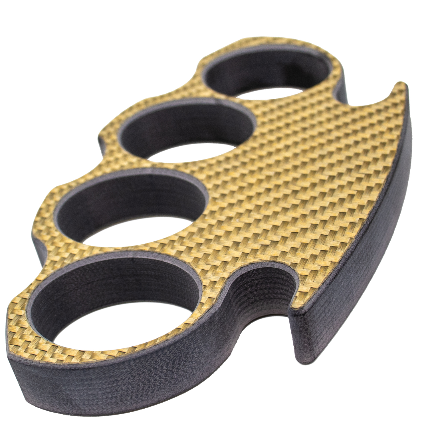 Gold Carbon Fiber Brass Knuckle Lightweight Puncher
