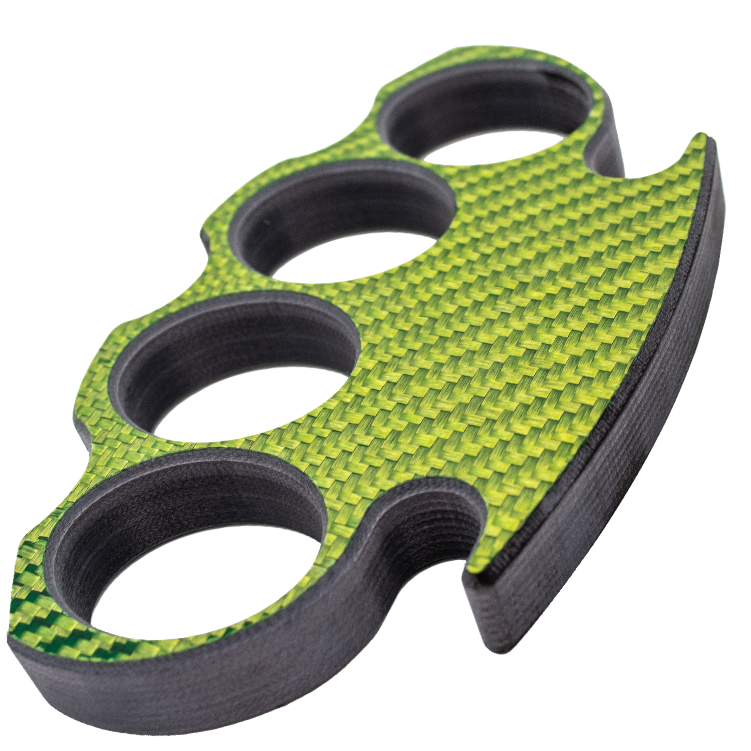 Green Carbon Fiber Brass Knuckle Lightweight Puncher