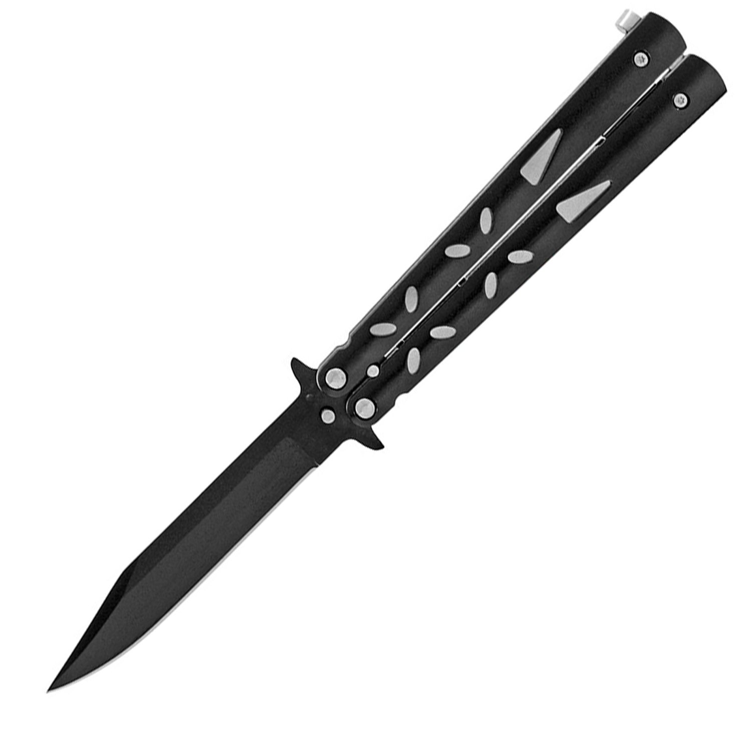 Heavy Duty State of The Art Balisong Butterfly Knife black