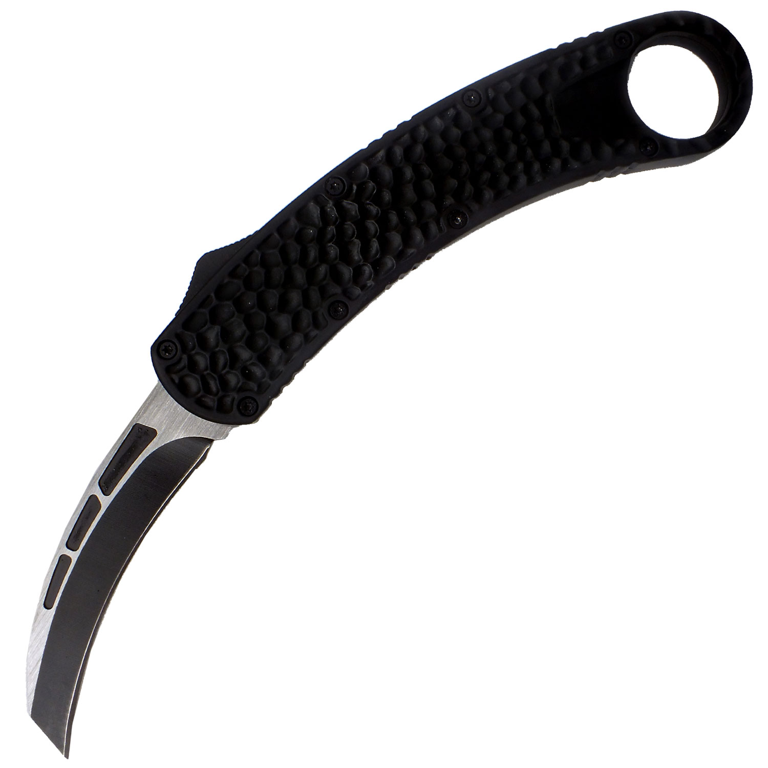 K 1 Black Belt Karambit OTF Knife Topside Switch