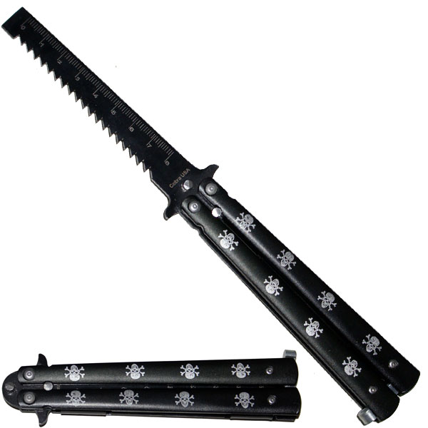 Skull Saw Butterfly Knife Trainer