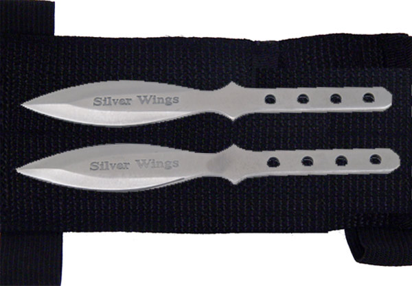 Silver Wings Throwing Knife Set