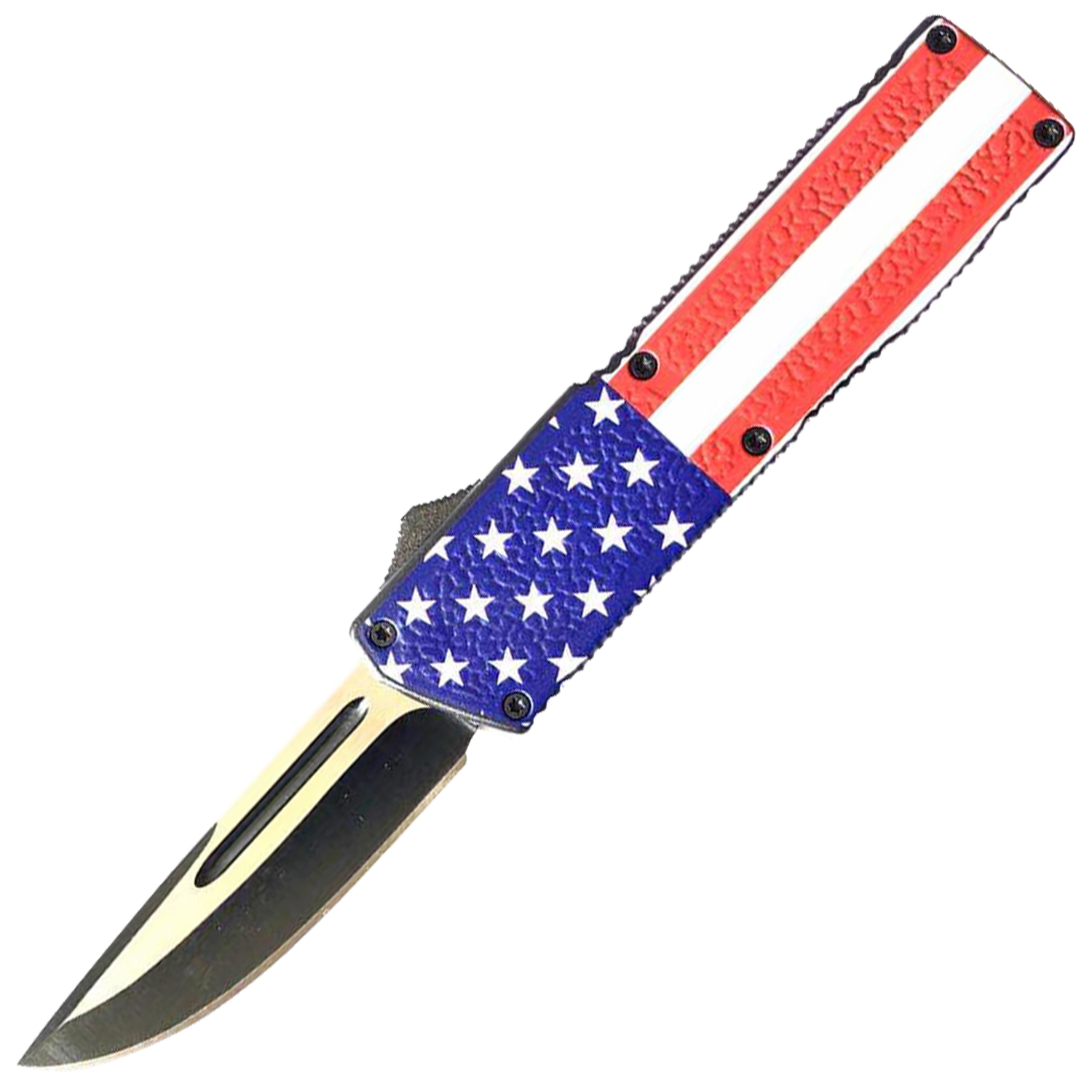 Lighting Action Assisted Knife United We Stand Flag
