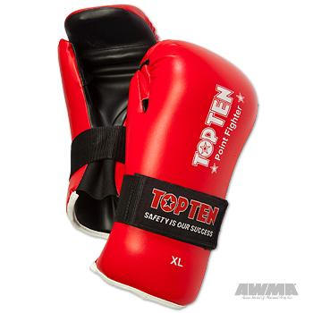 TOP TEN Point Fighter Gloves - Red, 89086