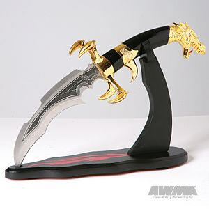 Fantasy Dragon Claw Dagger w/Stand, 10069