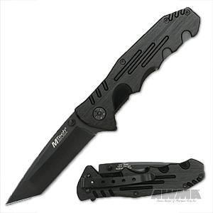 Mtech Black Tanto Blade Folding Knife, 12378