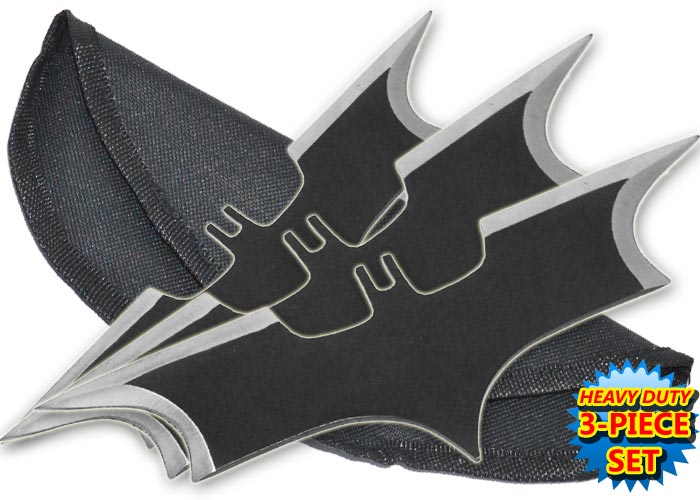 7.75 Inch Bat Throwing Knives w/Case, A-TK-080-3