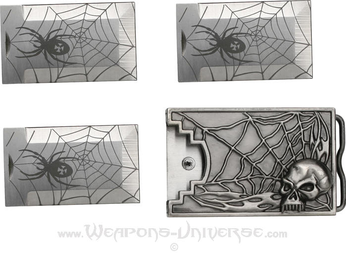 spider web belt buckle