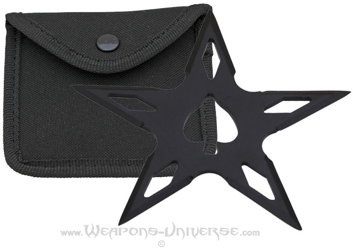 Spade Throwing Star, Black, 4.25 inches