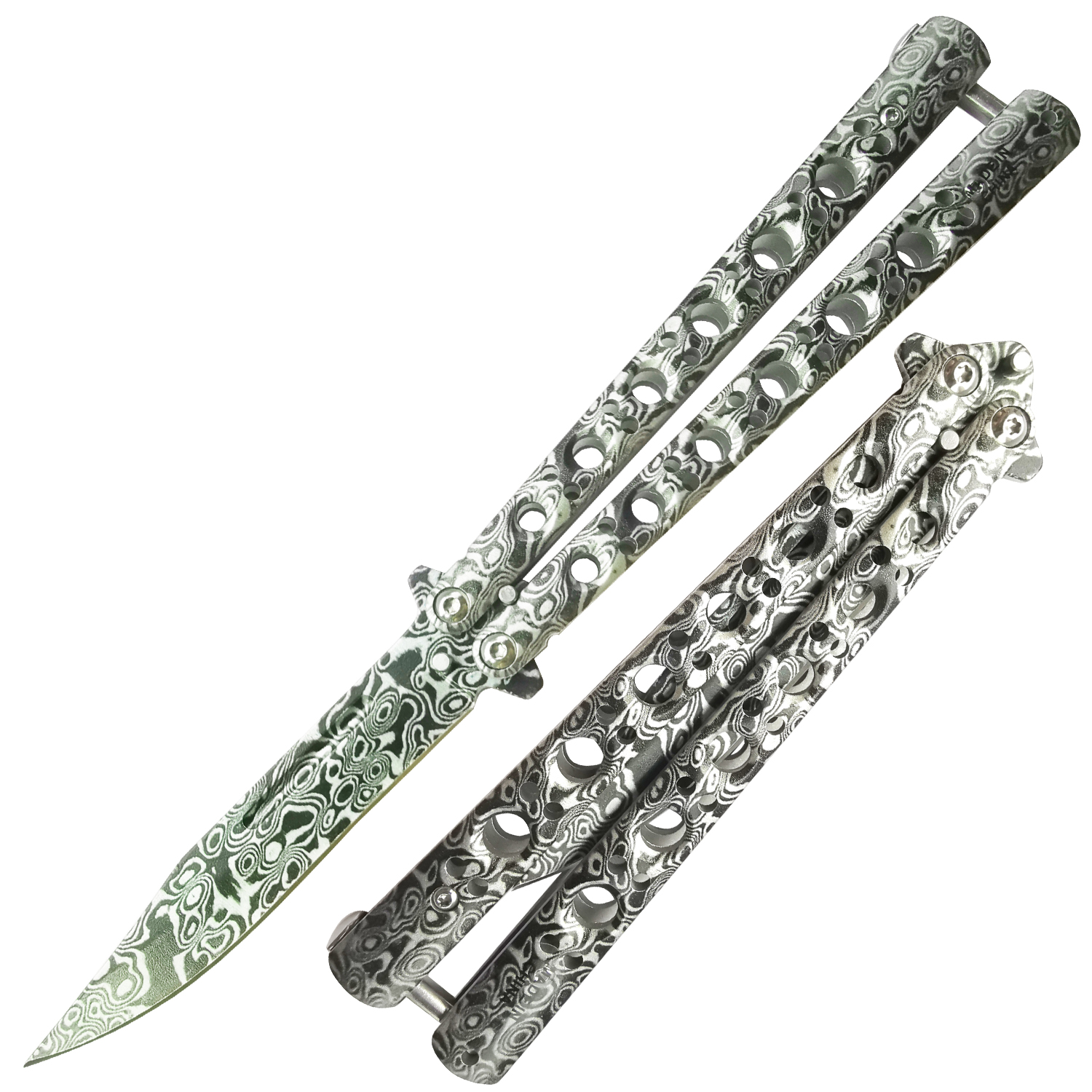 Molten Rock Sassy Design Butterfly Balisong Knife