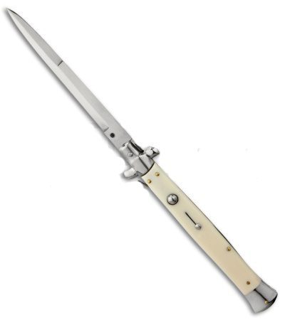 OG Godfather Italian Stiletto 13 Inch Switchblade Ivory Bayonet