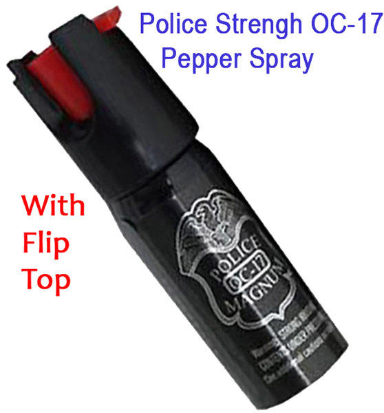 4 oz Pepper Spray-with Flip top OC-17 Magnum