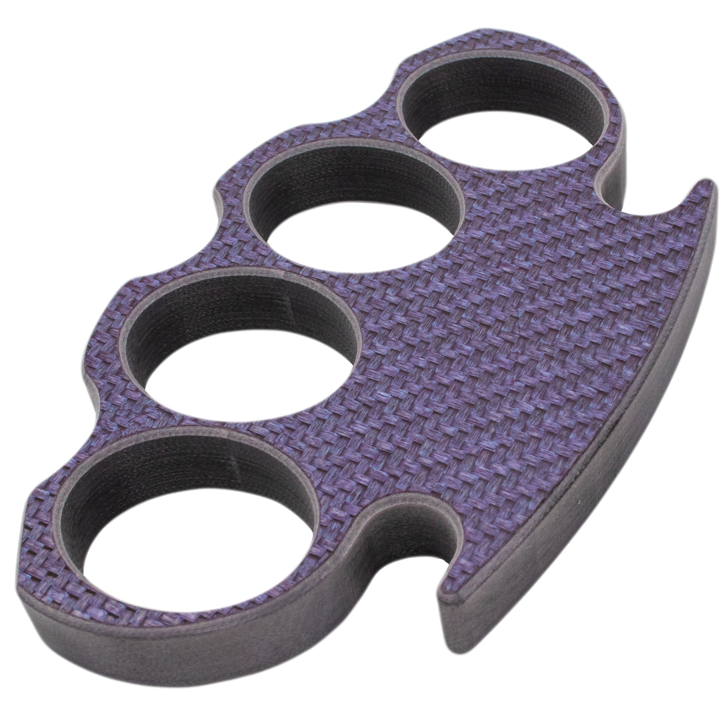 Purple Carbon Fiber Brass Knuckle Lightweight Puncher