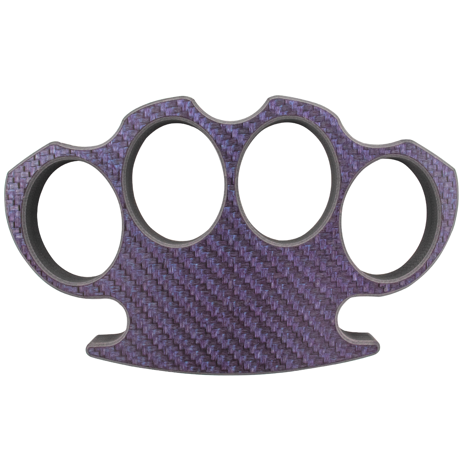 Purple Carbon Fiber Brass Knuckle Lightweight Puncher