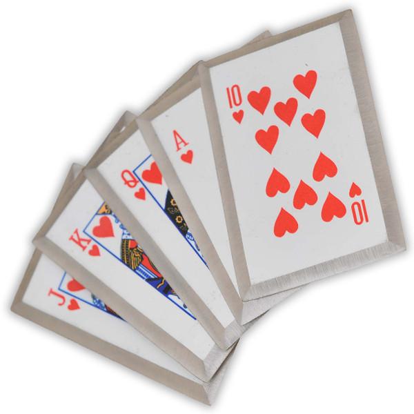 ROYAL FLUSH   Red 5 Piece Throwing Card Set