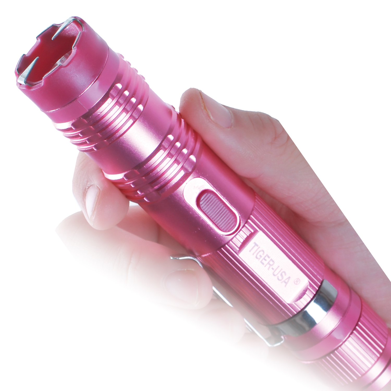 SHOCKDROP Tiger USA Xtreme® 100 Mill Stun Gun Flashlight (Pink)