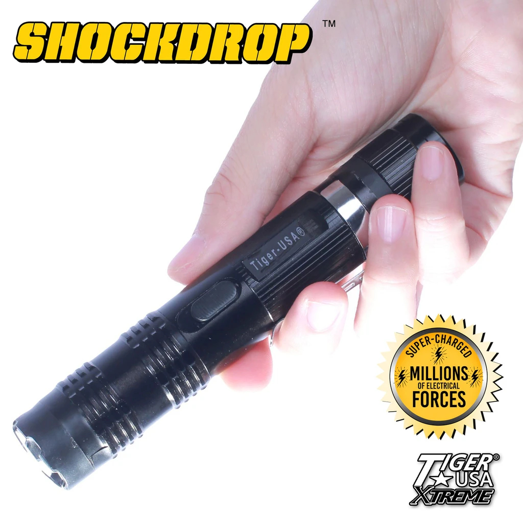 SHOCKDROP Tiger USA Xtreme® 100 Mill Stun Gun Flashlight