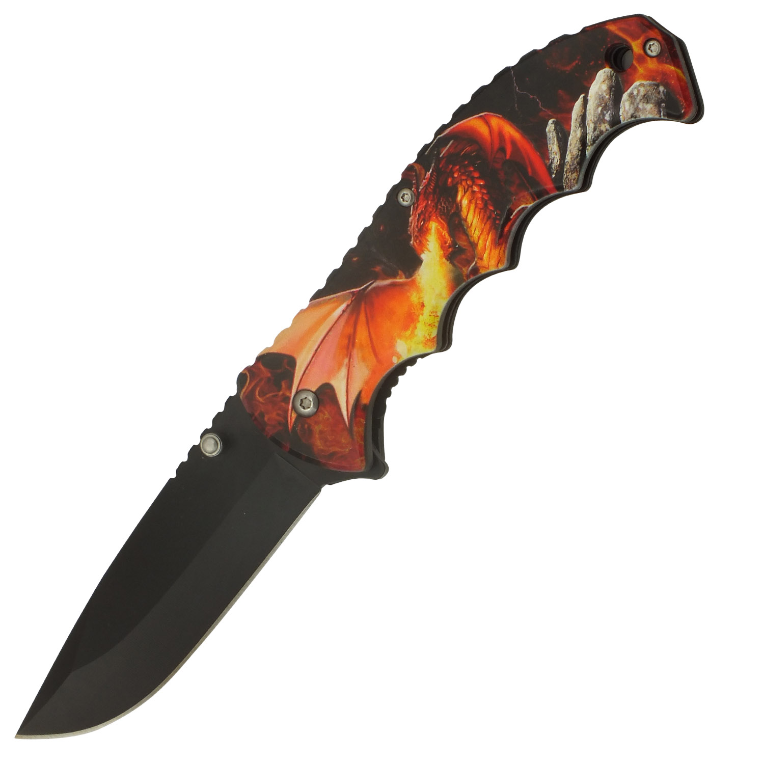 Fire Dragon King Spring Assisted Folding Pocket Knife