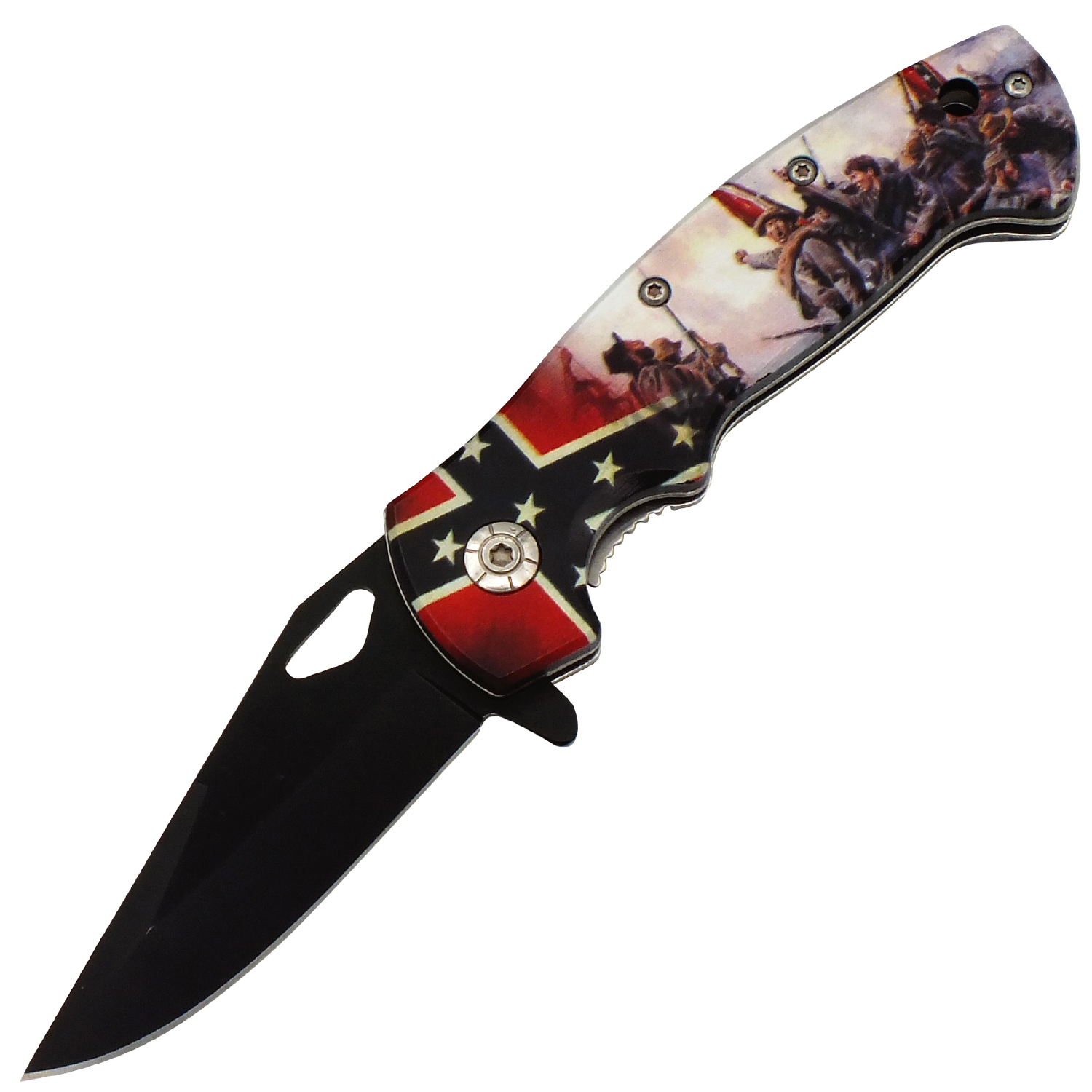 Strength of the South Black Blade Spring Assisted Folding Knife