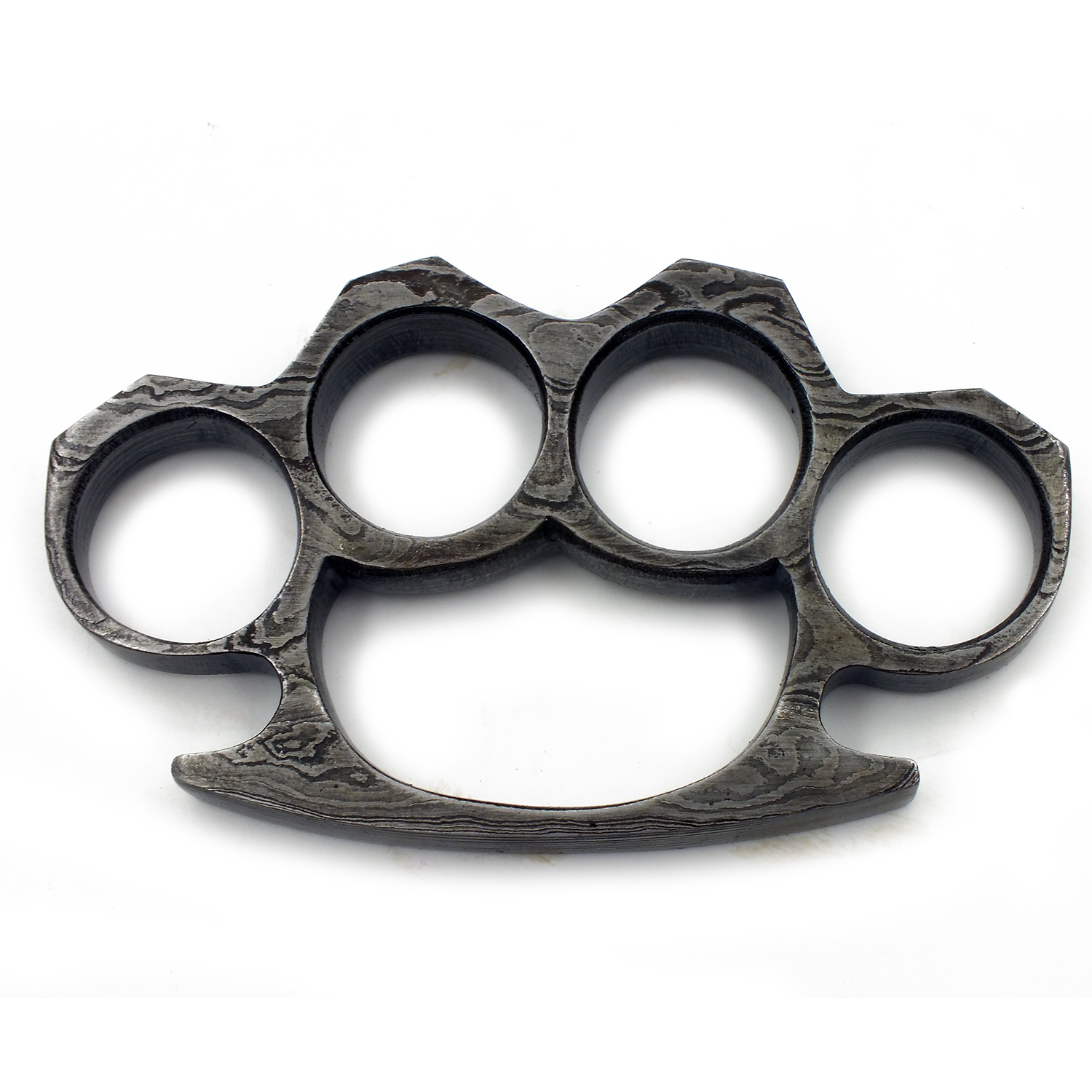 SW 0249 DAMASCUS Solid Damascus Steel Brass Knuckles